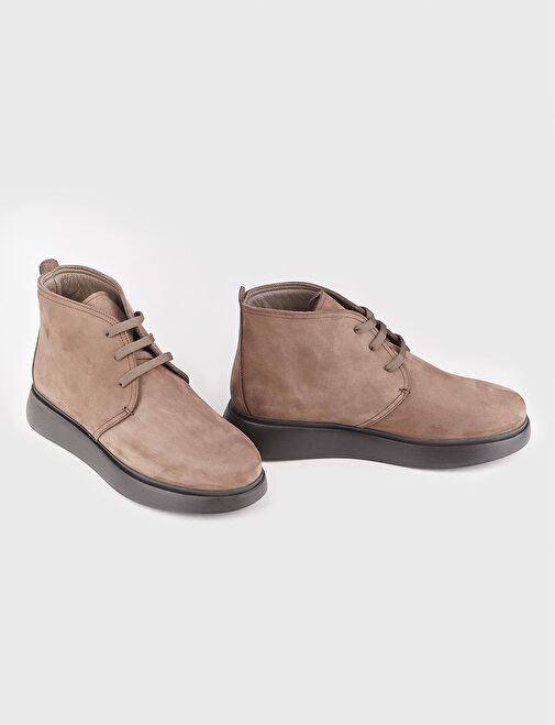 Hakiki Deri Taba Bağcıklı Erkek Günlük Bot - Görsel 5