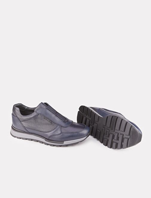 Cabani Ayakkabı Lacivert Erkek Deri Sneaker 117746 - Görsel 5