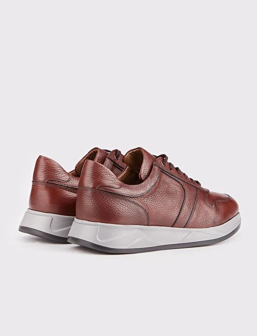 Cabani Ayakkabı Taba Erkek Deri Sneaker 27328 - Görsel 4