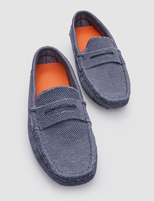 Triko Mavi Erkek Loafer - Görsel 3