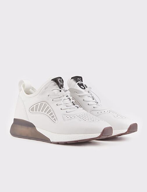 Beyaz Erkek Spor Ayakkabı - Görsel 3