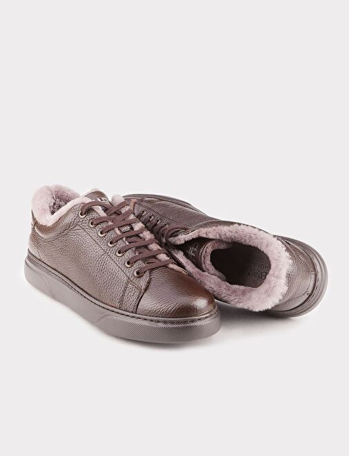 Cabani Ayakkabı Kahverengi Erkek Deri Sneaker 102262 - Görsel 5