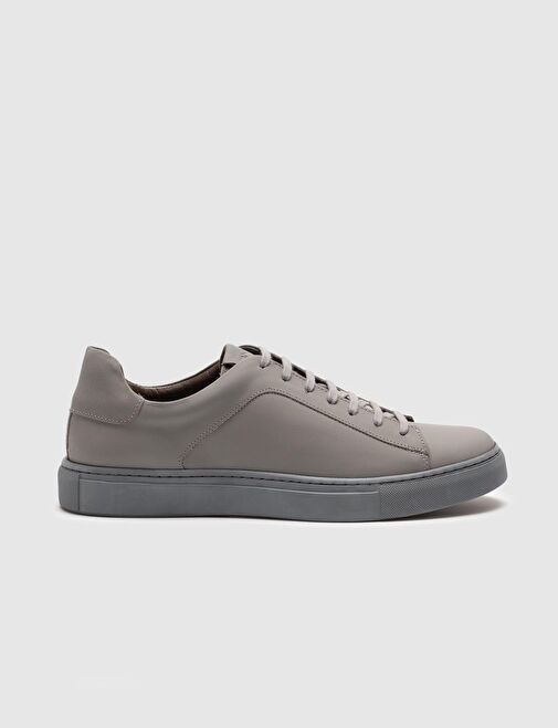 Cabani Ayakkabı Gri Erkek Deri Sneaker 28346 - Görsel 2