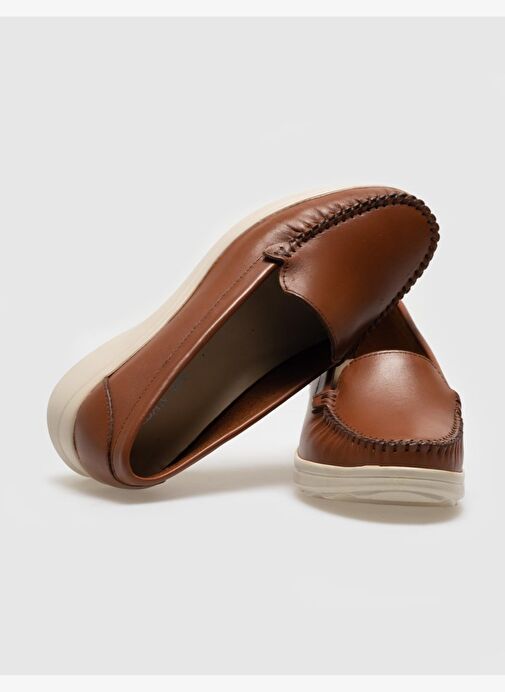 Hakiki Deri Taba Kadın Comfort Ayakkabı - Görsel 5