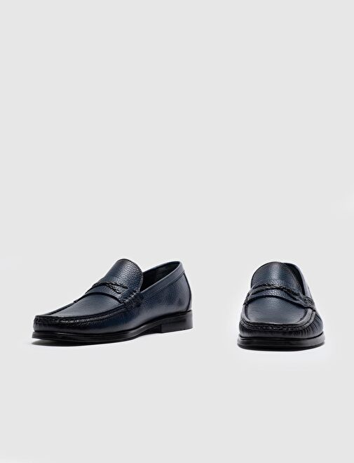 Cabani Ayakkabı Lacivert Erkek Deri Günlük Ayakkabı 120448 - Görsel 5