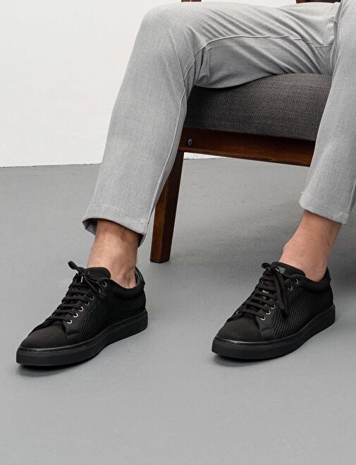 Cabani Ayakkabı Siyah Erkek Sneaker 28278 - Görsel 6