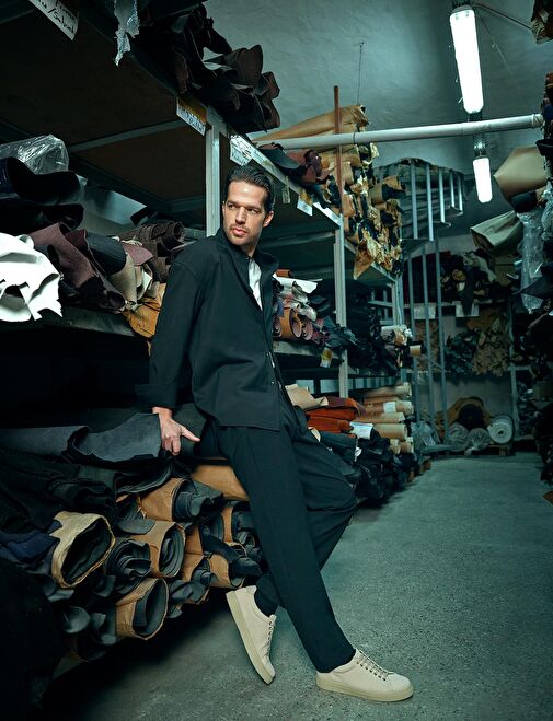 Cabani Ayakkabı Bej Erkek Sneaker 28465 - Görsel 6