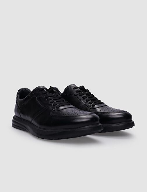 Cabani Ayakkabı Siyah Erkek Deri Sneaker 120551 - Görsel 3