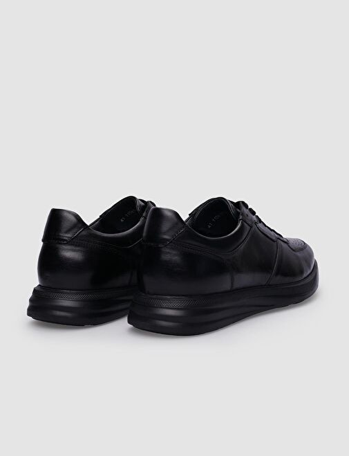 Cabani Ayakkabı Siyah Erkek Deri Sneaker 120551 - Görsel 4