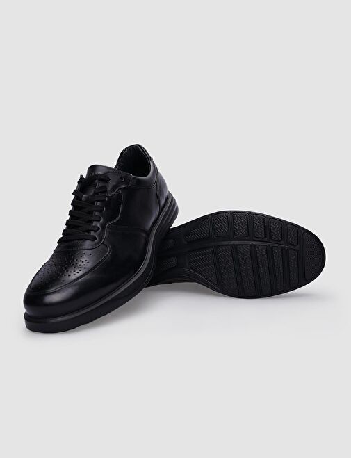 Cabani Ayakkabı Siyah Erkek Deri Sneaker 120551 - Görsel 5