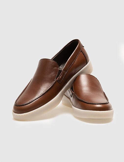 Hakiki Deri Taba Erkek Günlük Ayakkabı - Görsel 5