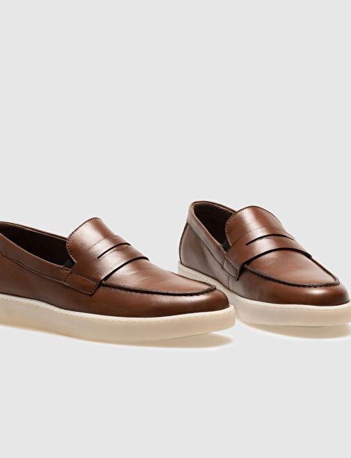 Cabani Ayakkabı Taba Erkek Deri Loafer 121027 - Görsel 5