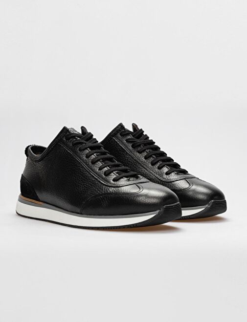 Cabani Ayakkabı Lacivert Erkek Deri Sneaker 121034 - Görsel 3