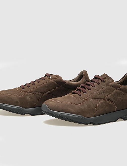 Cabani Ayakkabı Kahverengi Erkek Nubuk Günlük Ayakkabı 121054 - Görsel 5