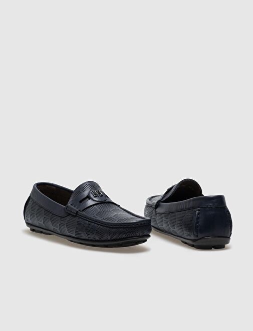 Cabani Ayakkabı Lacivert Erkek Deri Loafer 28591 - Görsel 5