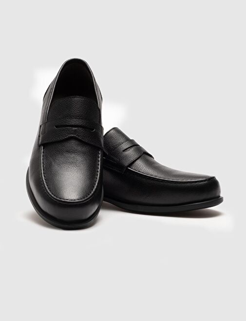 Cabani Ayakkabı Siyah Erkek Deri Loafer 113288C - Görsel 5