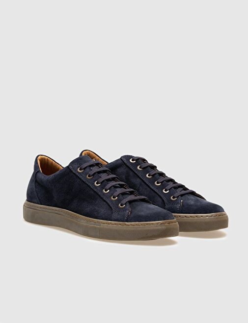 Cabani Ayakkabı Lacivert Erkek Süet Sneaker 28544 - Görsel 3