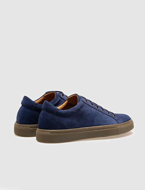 Cabani Ayakkabı Mavi Erkek Süet Sneaker 28538 - Görsel 4