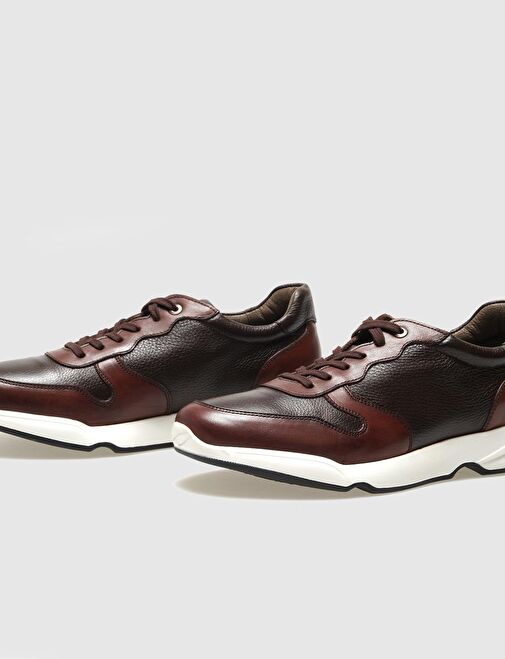 Cabani Ayakkabı Siyah Erkek Deri Sneaker 121039 - Görsel 5