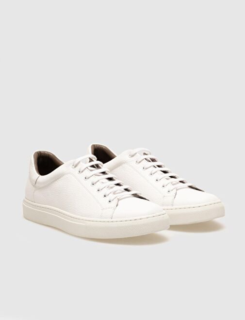Cabani Ayakkabı Beyaz Erkek Deri Sneaker 28407 - Görsel 3