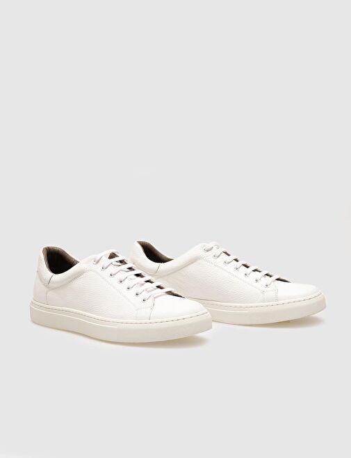 Cabani Ayakkabı Beyaz Erkek Deri Sneaker 28407 - Görsel 5