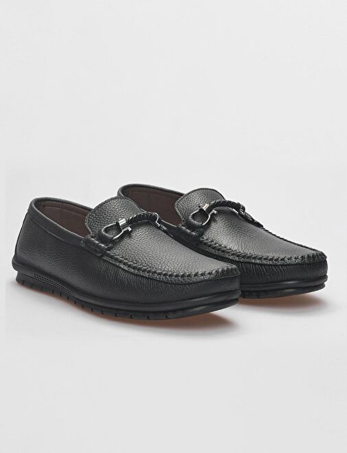 Cabani Ayakkabı Siyah Erkek Deri Loafer 121109 - Görsel 3