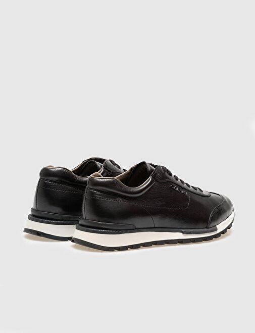 Cabani Ayakkabı Siyah Erkek Deri Sneaker 116764N - Görsel 4