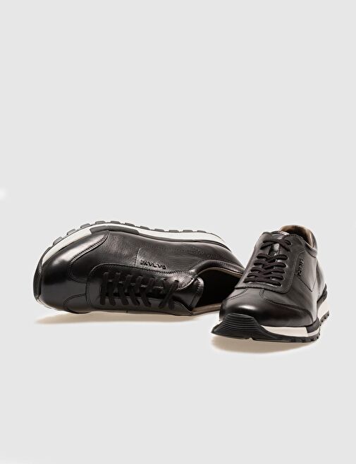 Cabani Ayakkabı Siyah Erkek Deri Sneaker 116764N - Görsel 5