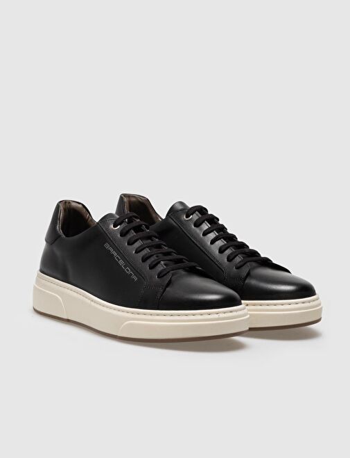 Cabani Ayakkabı Siyah Erkek Deri Sneaker 28585 - Görsel 3