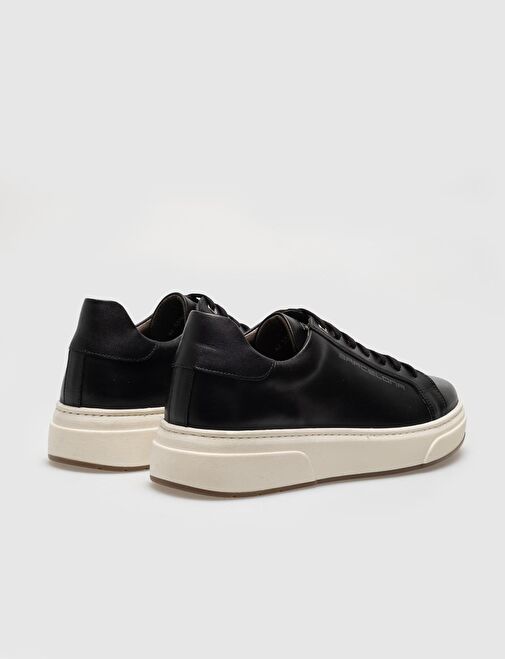 Cabani Ayakkabı Siyah Erkek Deri Sneaker 28585 - Görsel 4