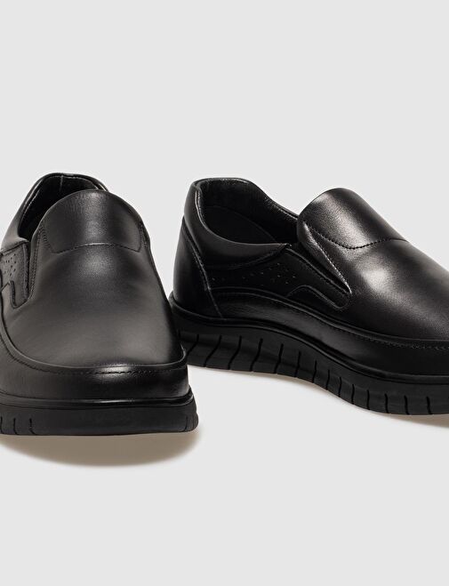 Cabani Ayakkabı Siyah Erkek Deri Günlük Ayakkabı 121204 - Görsel 5