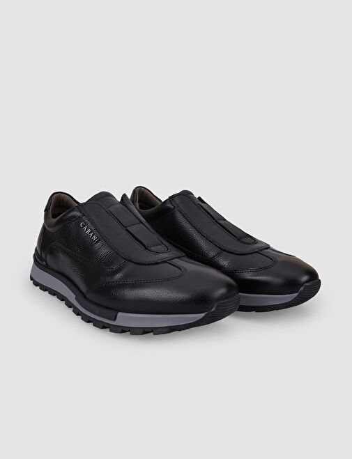 Cabani Ayakkabı Siyah Erkek Deri Sneaker 116485ER - Görsel 3