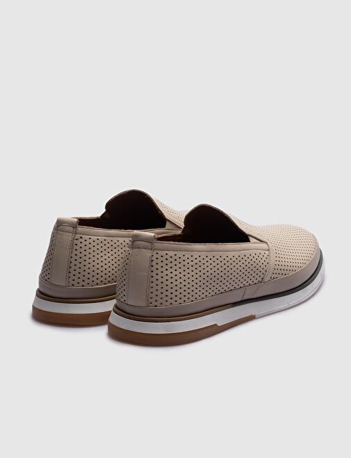 Cabani Ayakkabı Bej Erkek Deri Günlük Ayakkabı 28721 - Görsel 4