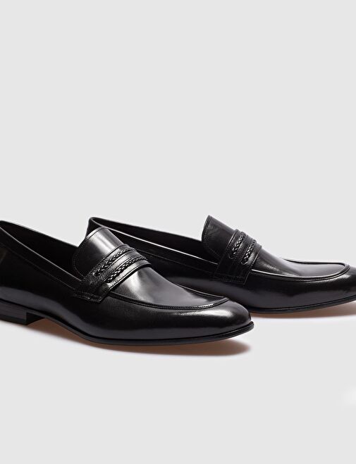 Cabani Ayakkabı Siyah Erkek Deri Klasik Ayakkabı 28713 - Görsel 5