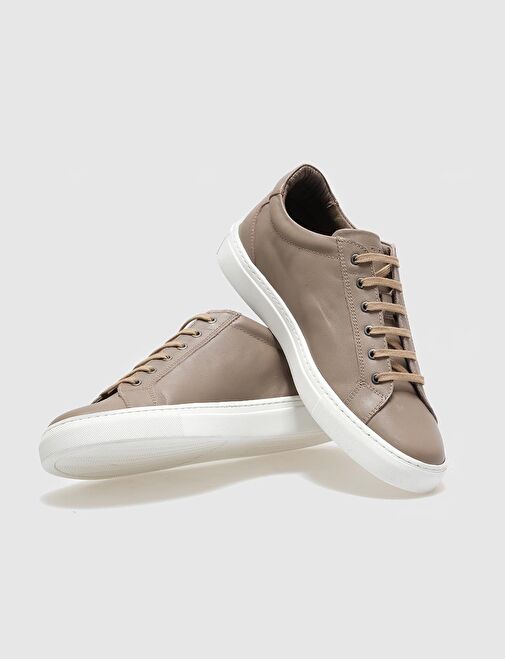 Hakiki Deri Vizon Bağcıklı Erkek Spor Ayakkabı - Görsel 5