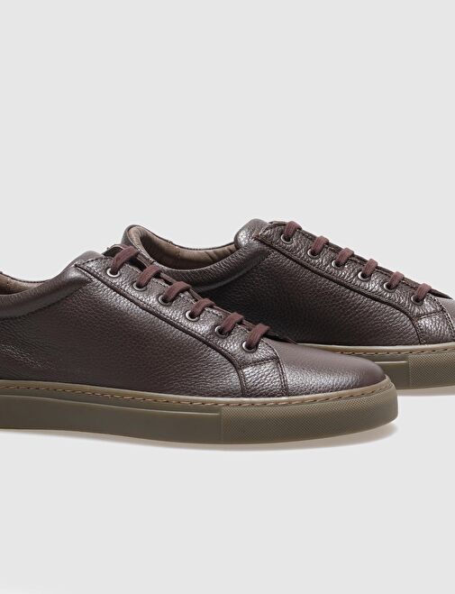 Cabani Ayakkabı Siyah Erkek Deri Sneaker 121208 - Görsel 5