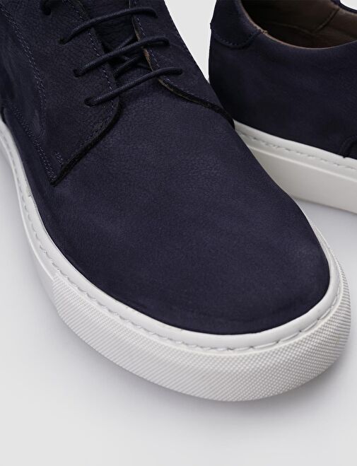 Cabani Ayakkabı Lacivert Erkek Nubuk Sneaker 121222 - Görsel 5