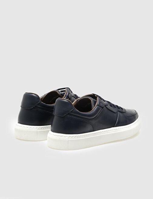 Cabani Ayakkabı Lacivert Erkek Deri Sneaker 120928 - Görsel 4