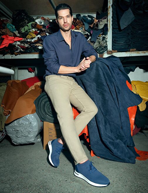 Cabani Ayakkabı Mavi Erkek Sneaker 28799 - Görsel 6