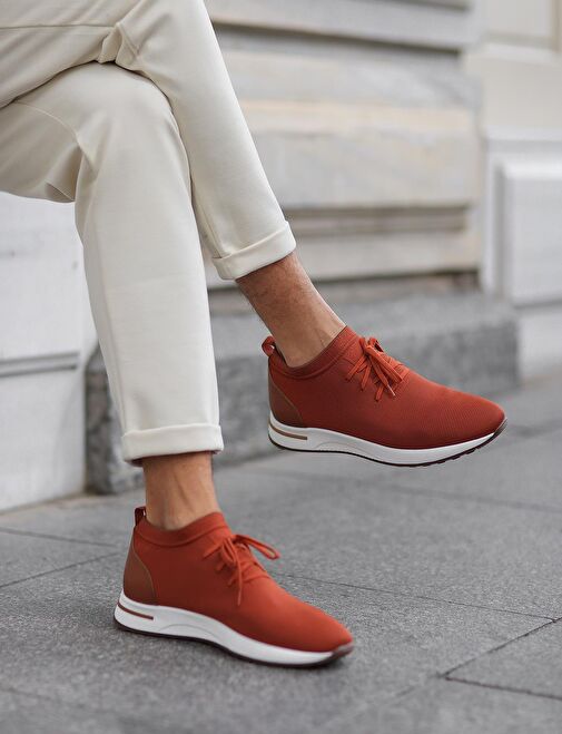 Cabani Ayakkabı Turuncu Erkek Sneaker 28785 - Görsel 6