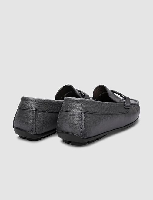 Cabani Ayakkabı Gri Erkek Deri Loafer 115113 - Görsel 4