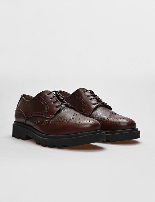 Cabani Ayakkabı Kahverengi Erkek Deri Günlük Ayakkabı 121356 - Görsel 3