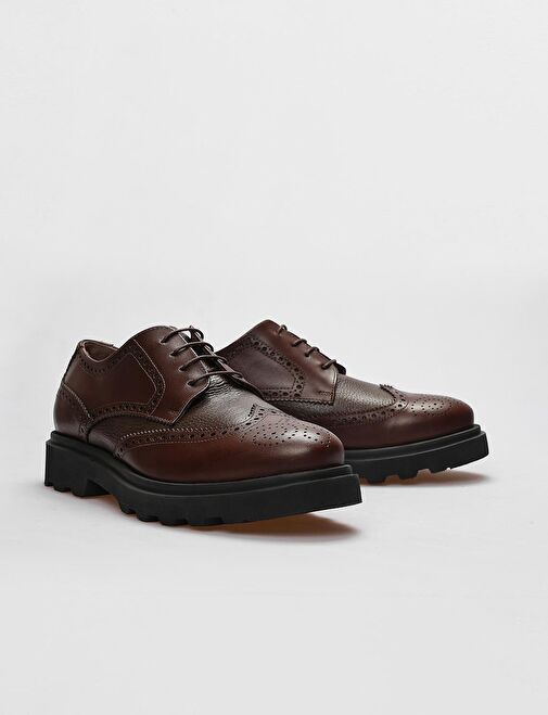 Cabani Ayakkabı Kahverengi Erkek Deri Günlük Ayakkabı 121356 - Görsel 5