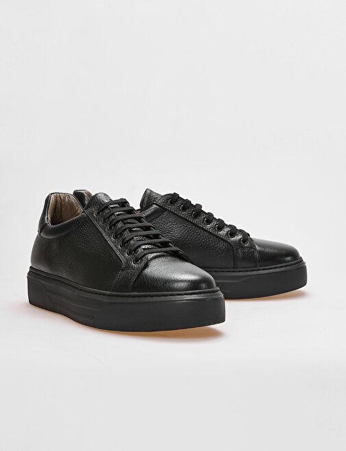 Cabani Ayakkabı Siyah Erkek Deri Sneaker 28930 - Görsel 5