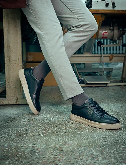 Cabani Ayakkabı Siyah Erkek Deri Sneaker 29092 - Görsel 2