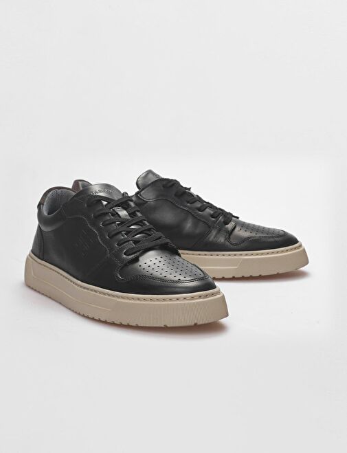 Cabani Ayakkabı Siyah Erkek Deri Sneaker 29092 - Görsel 6