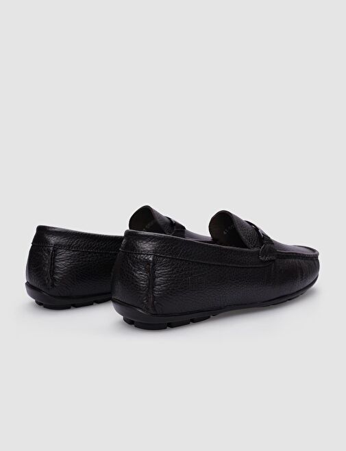%100 Hakiki Deri Kahverengi Toka Detaylı Erkek Loafer - Görsel 4