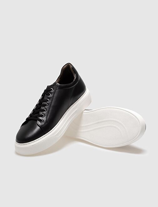 Cabani Ayakkabı Siyah Erkek Deri Sneaker 28909 - Görsel 5