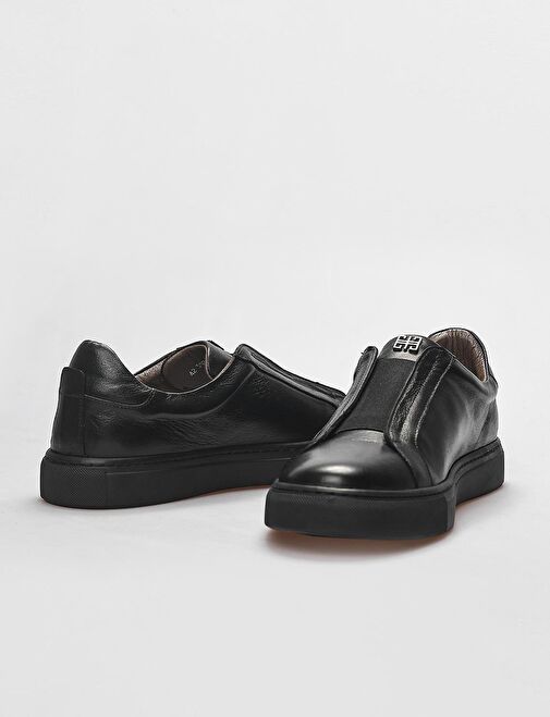 Cabani Ayakkabı Siyah Erkek Deri Sneaker 121679R - Görsel 5