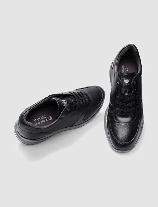 Cabani Ayakkabı Siyah Erkek Deri Sneaker 29766 - Görsel 5